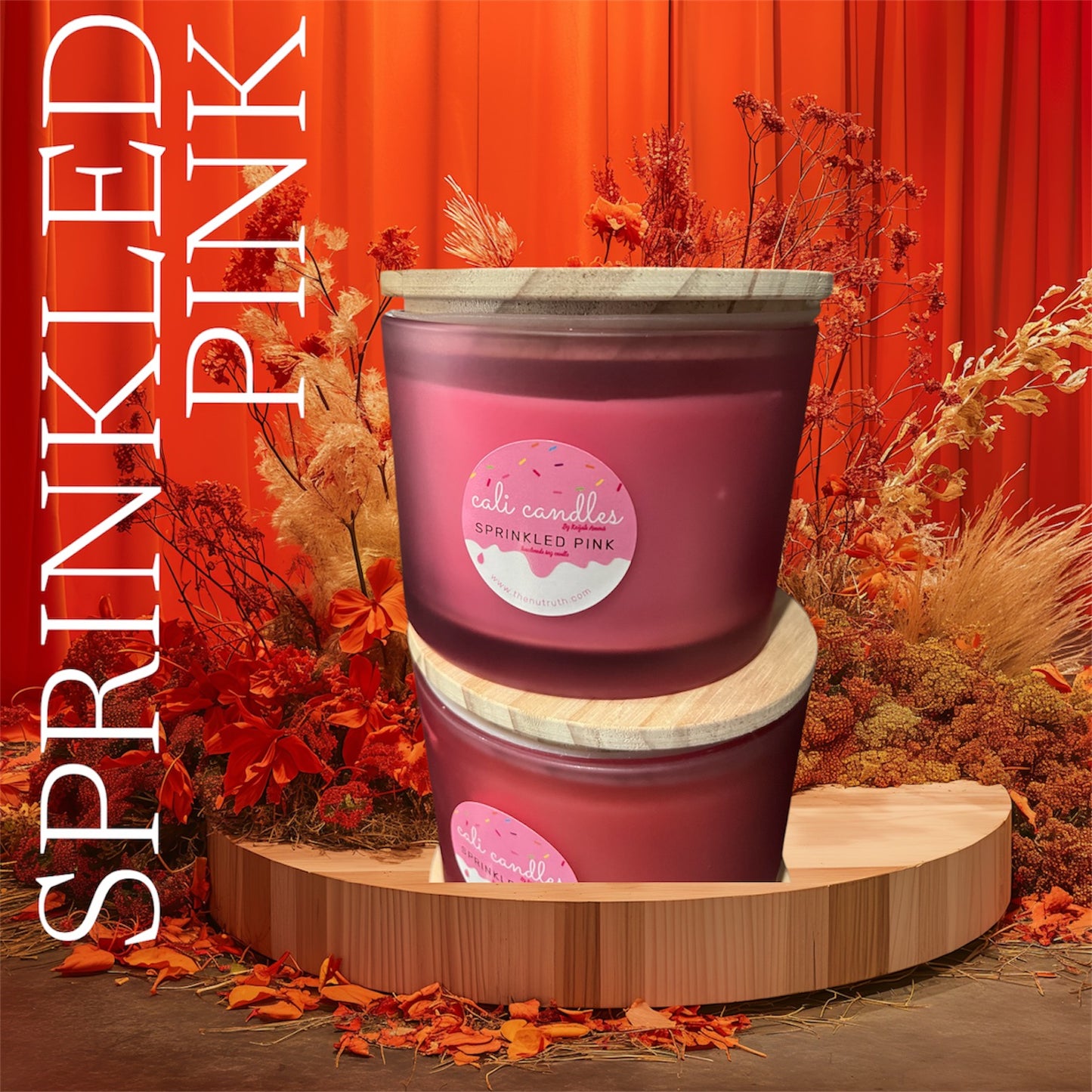 Sprinkled Pink Soy Candle