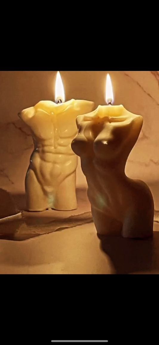 Bawdy sculpture candle