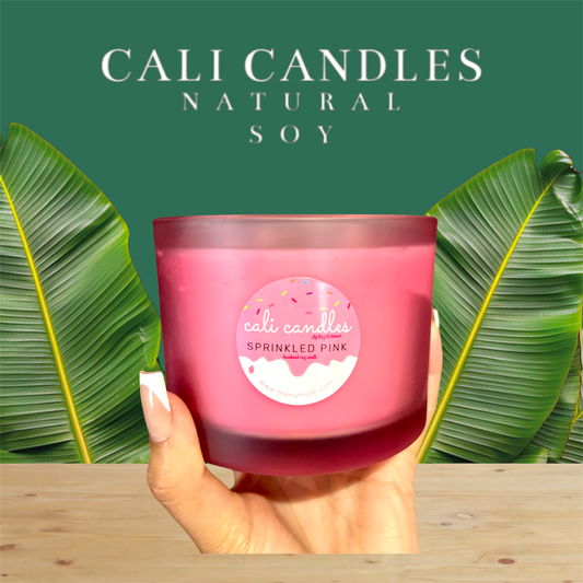 Sprinkled Pink Soy Candle