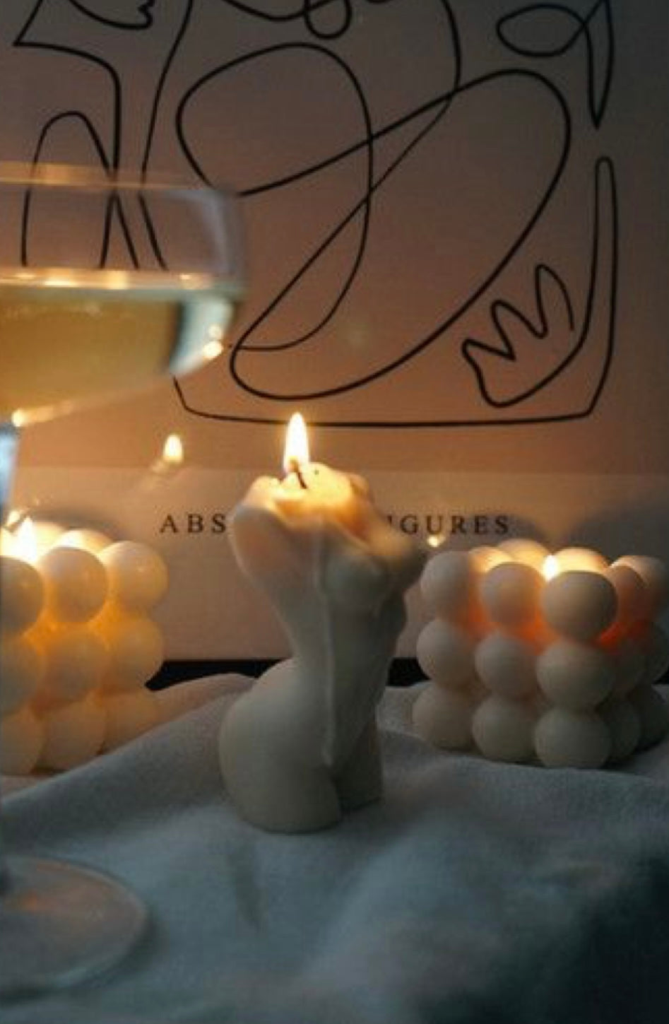 Bawdy sculpture candle